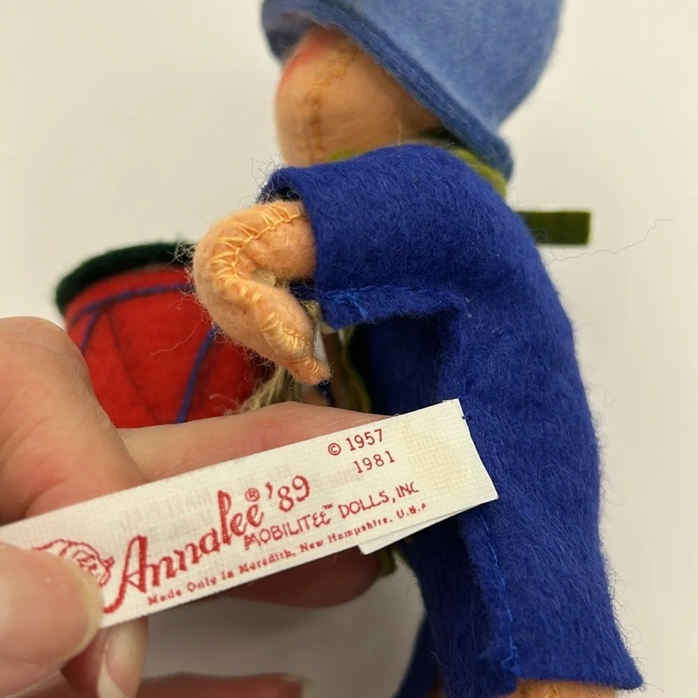 Annalee Blue Drummer Boy Doll with Drum